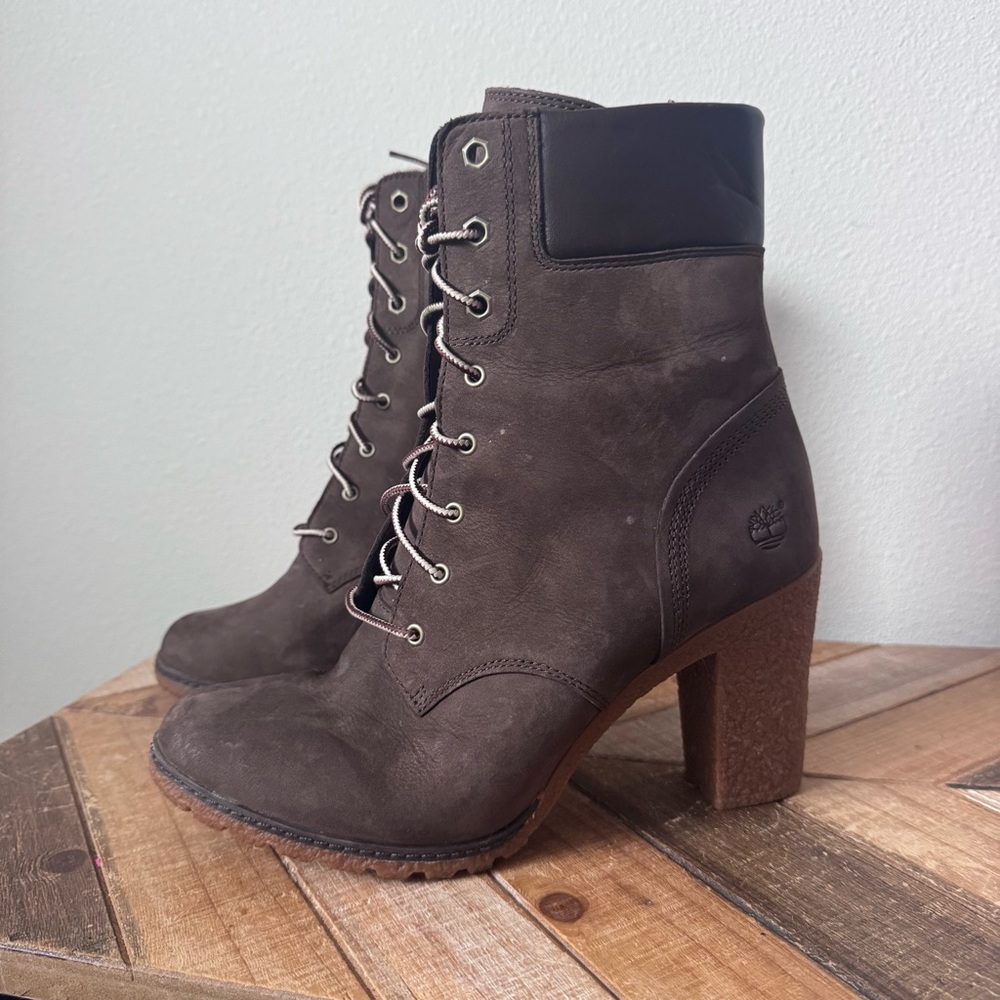 Timberland Glancy Boot in Dark Brown Nubuck - Picture 2 of 14